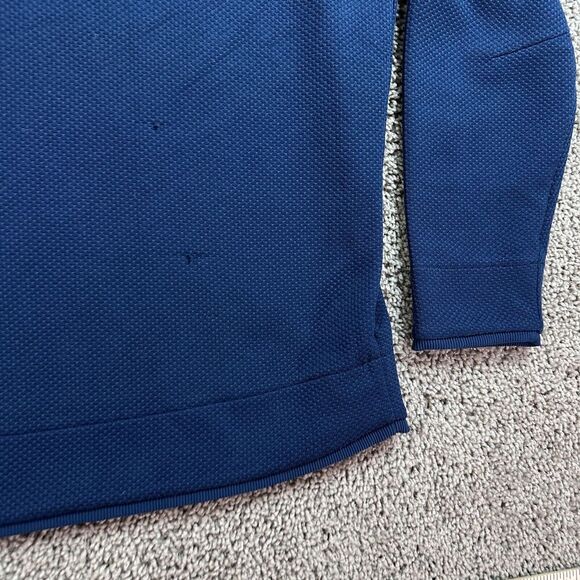 Under Armour Storm Sweater Mens Extra Large Blue Mock Neck Snap Collar READ - Picture 9 of 16